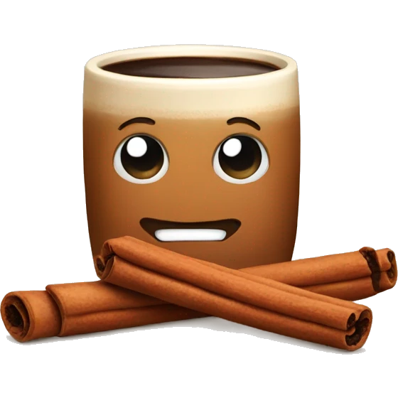 cinnamon with coffee  emoji
