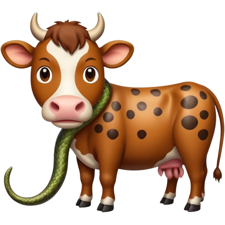 🐄+🐍 emoji