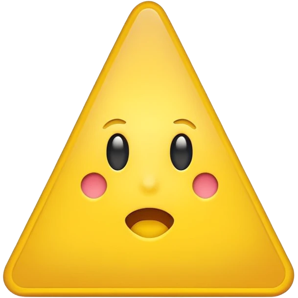 yellow triangle emoji with only an exclamation point inside emoji