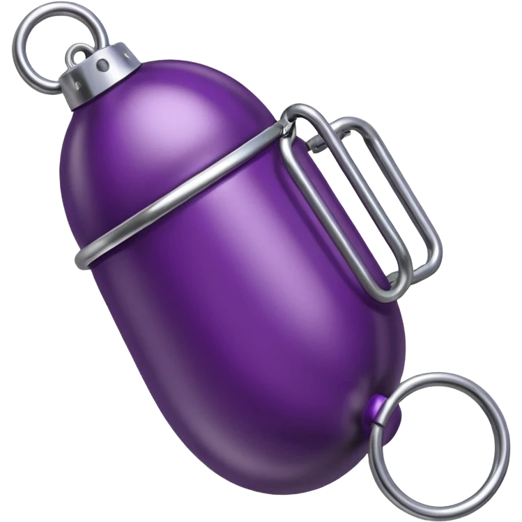 eggplant in chastity cage emoji
