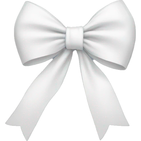 White bow emoji