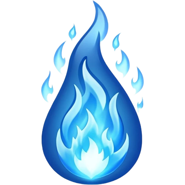 blue fire emoji