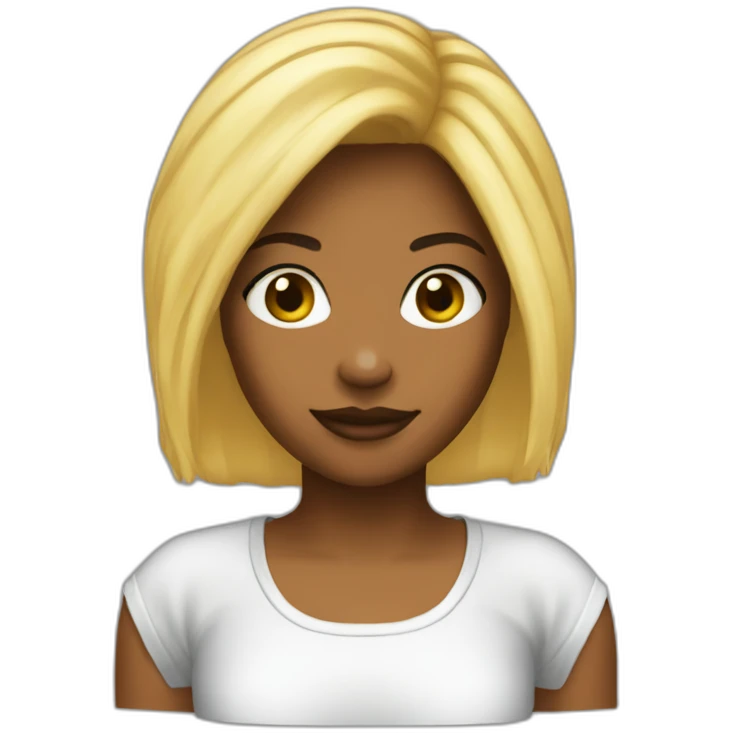 Y2k girl skin black emoji
