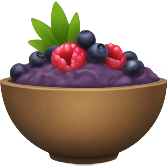 acai bowl with fruit  emoji