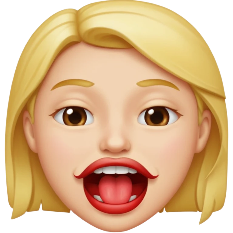 Biting lip and wincing emoji