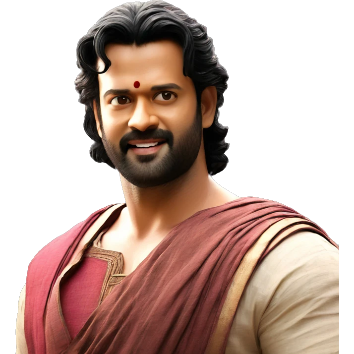 Prabhas in KALKI 2898 AD look and saying hi emoji