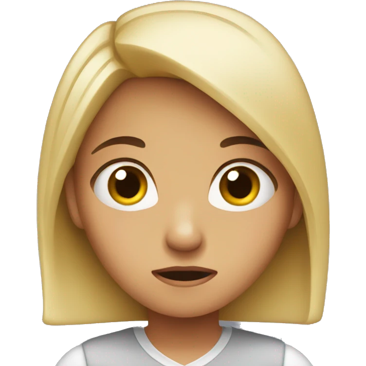 girl nervous  emoji