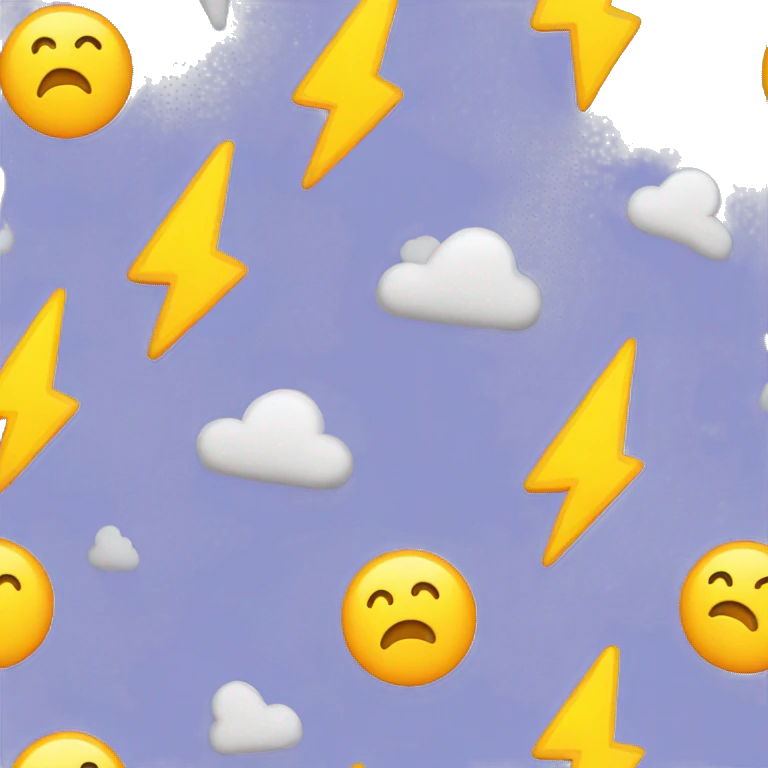 a laptop with a lightning bolt emoji
