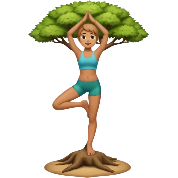 tree yoga pose emoji