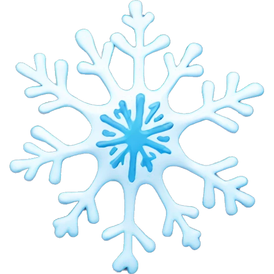 Melting snowflake emoji