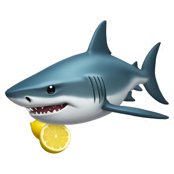 shark lemon emoji