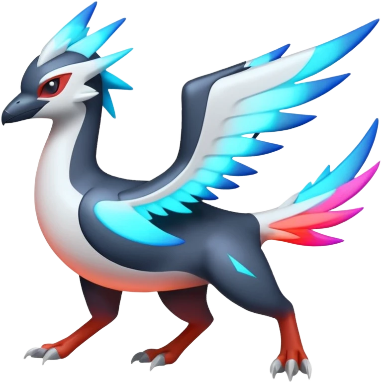 Neon Vibrant Pulsating Trail-glowing Chromatic Trico-Latias-Silvally-fusion-hybrid emoji
