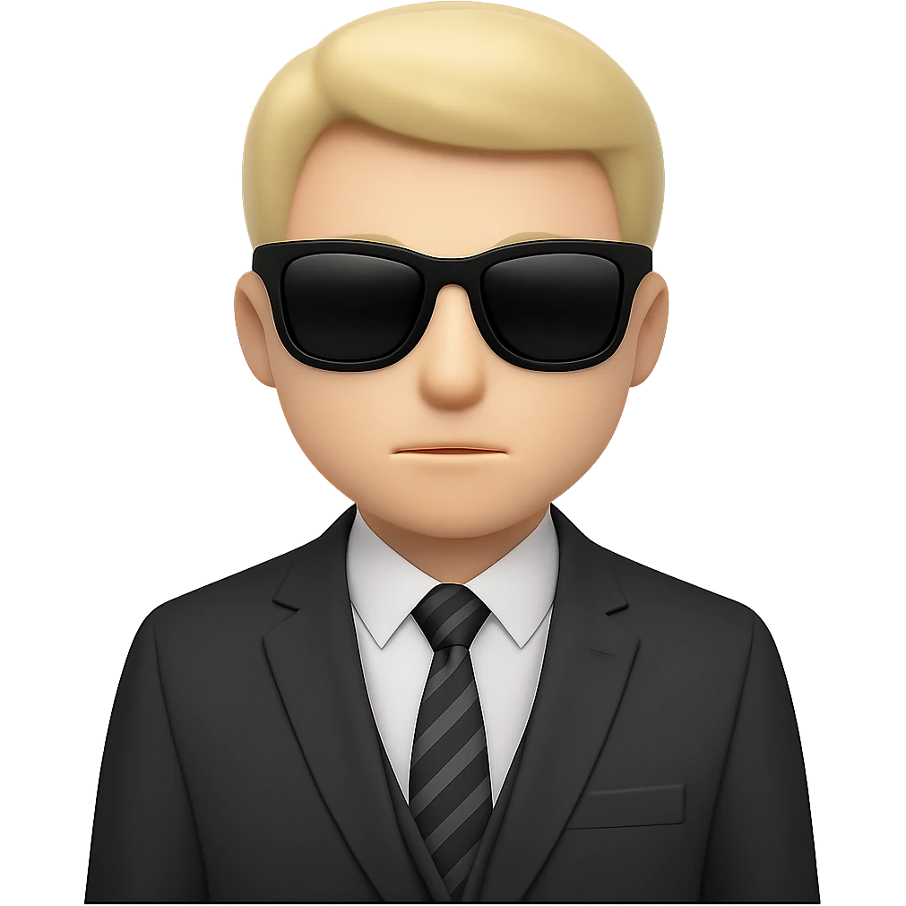 Edit this image of an inversionista emoji with sunglasses. Remove the background so the emoji is isolated with no background. emoji