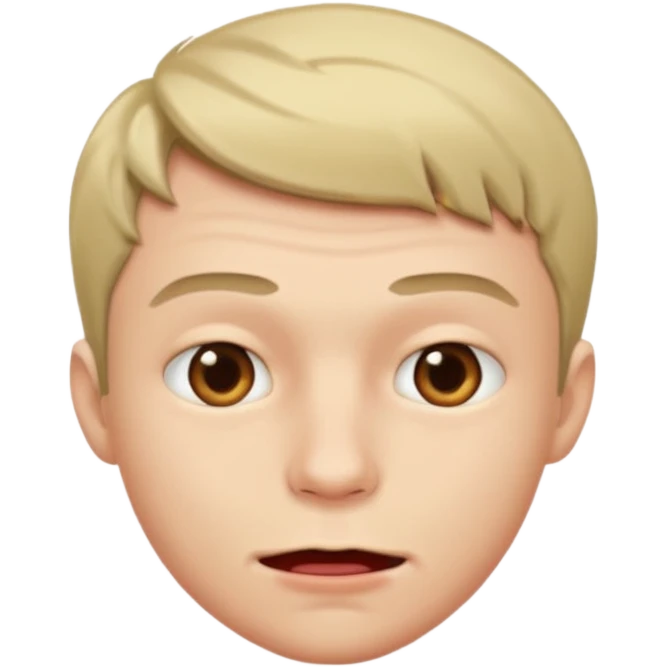 Male biting bottom lip emoji