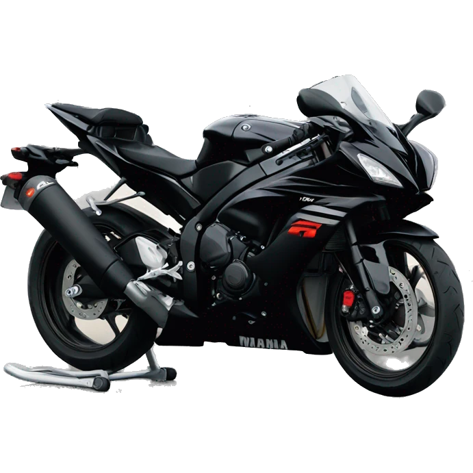 black yamaha r7 emoji