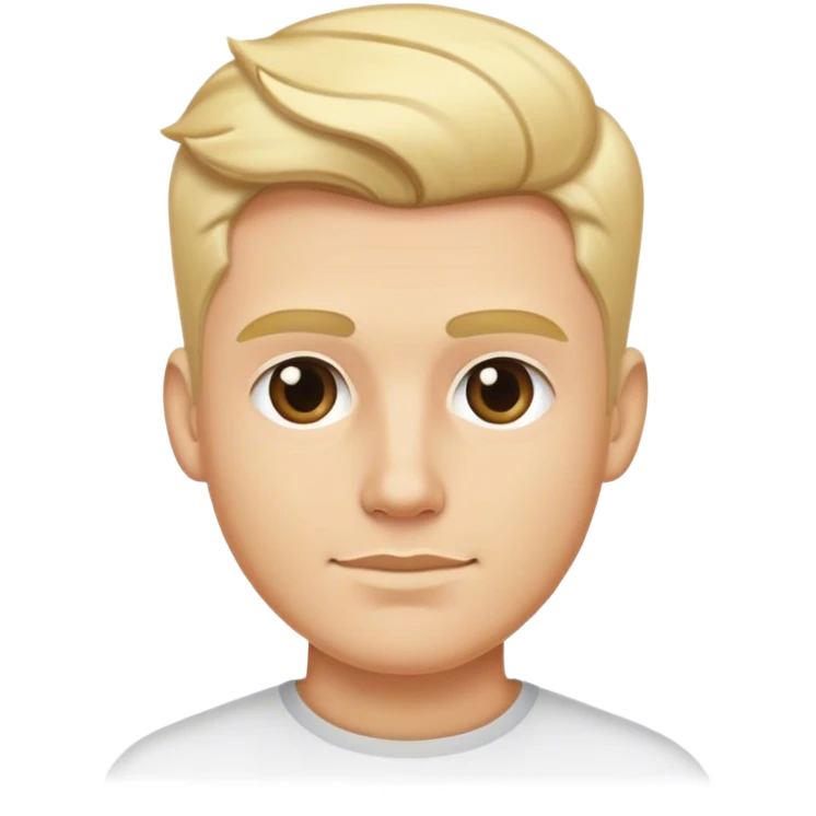 blonde male hairstyles emoji