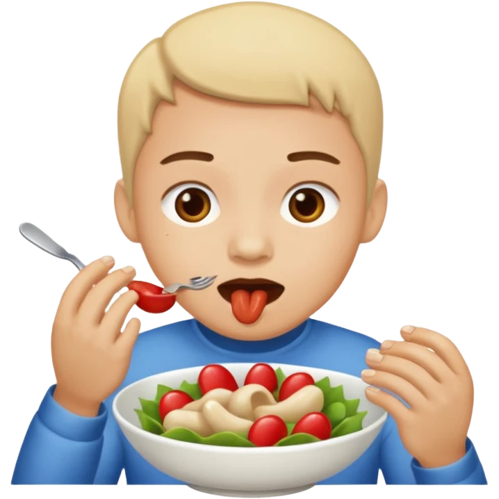 Someone eating toes emoji