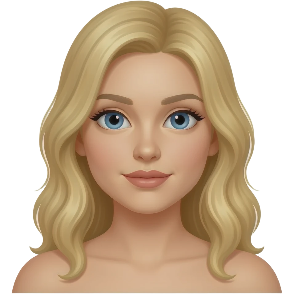 naked woman with blonde hair spreading her legs emoji