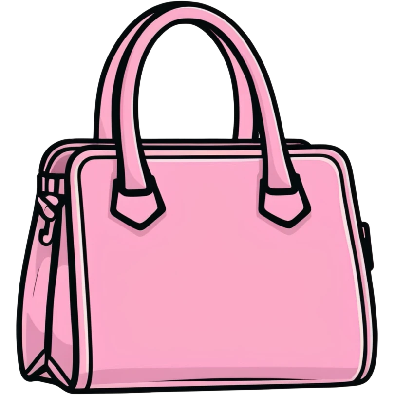 pink and black gothic purse emoji