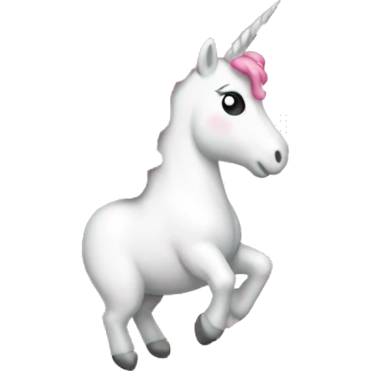 Light pink unicorn balloon  emoji