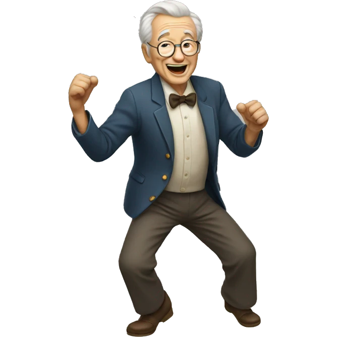 old man dancing emoji