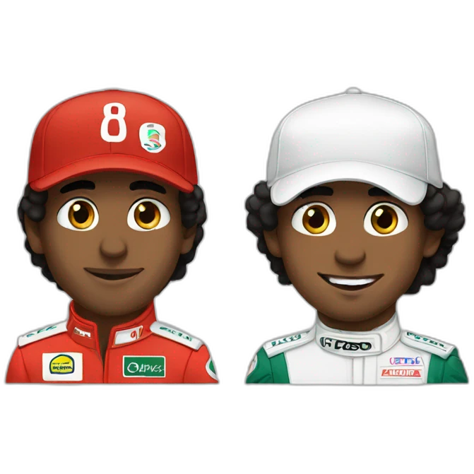 Hamilton et senna emoji