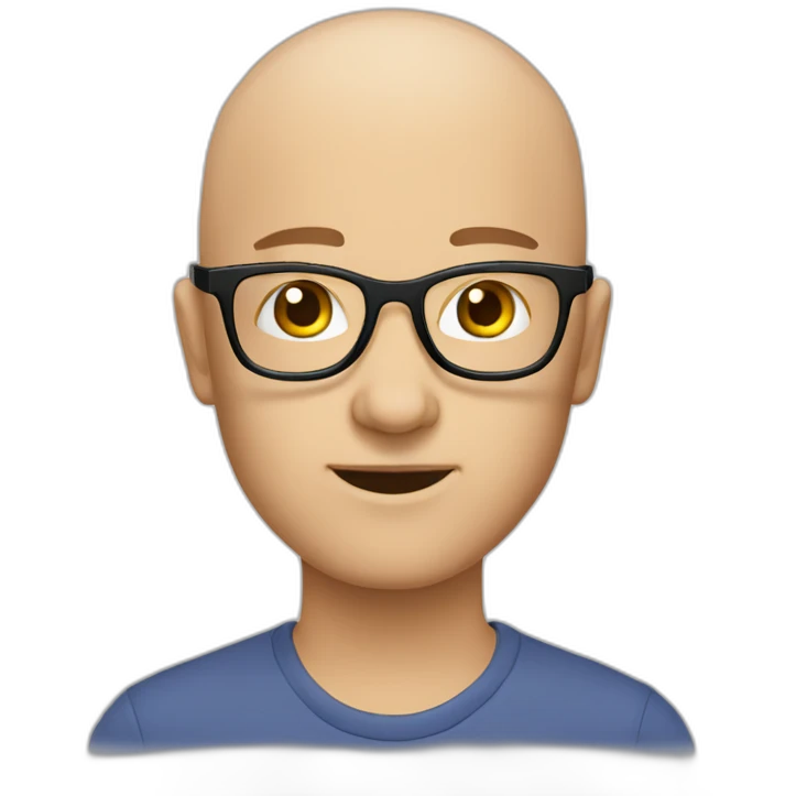 Broňa glasses no hair English teacher emoji