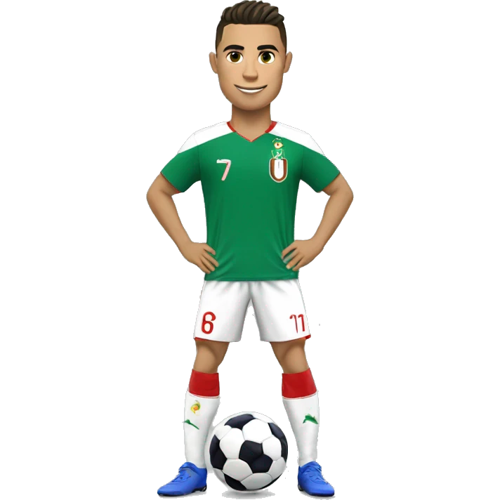 Cr7 avec le maillot de l'Algérie  emoji