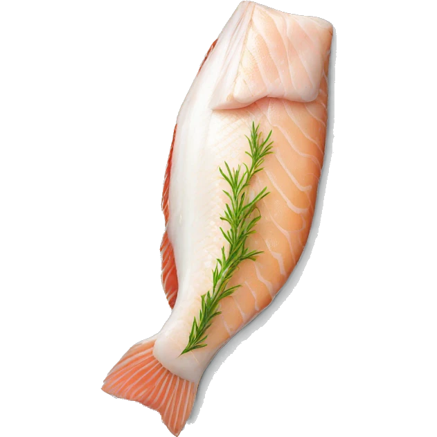 Pacific cod fillet with silver skin steak emoji