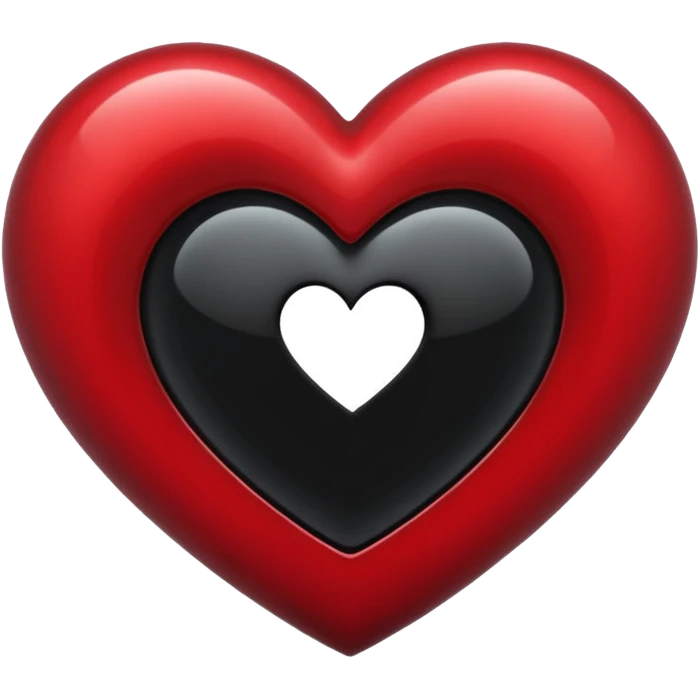  heart with a black hole emoji