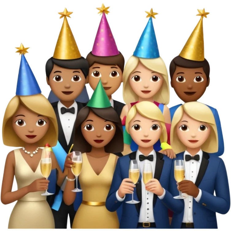 Happy new years emoji