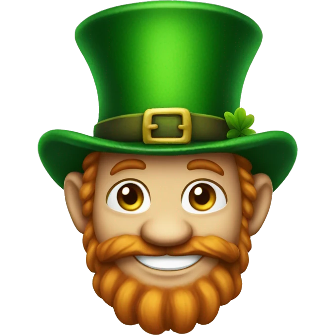  leprechaun's sly smile emoji