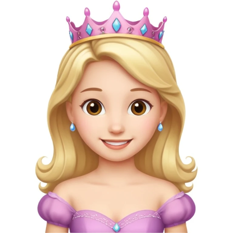 girls in a princess dress emoji