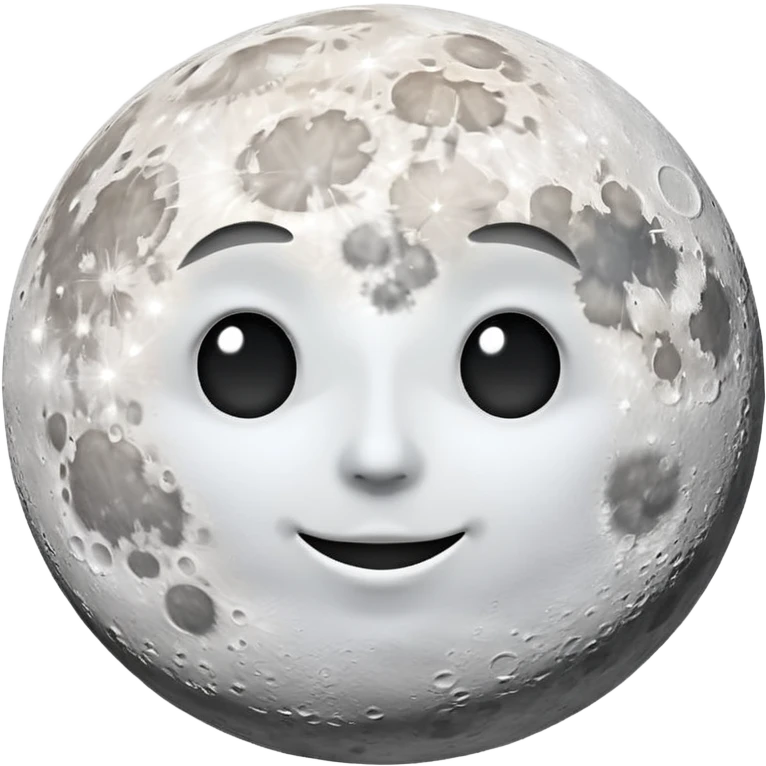 moon on the sky background emoji