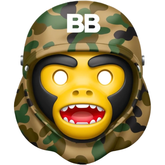 Сделай логотип Bape emoji