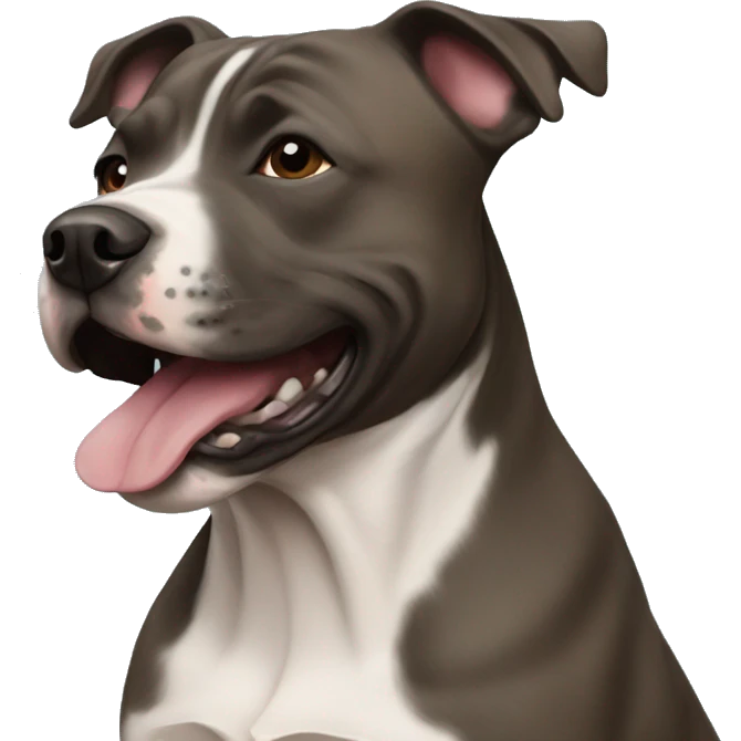 a staffy dog  emoji