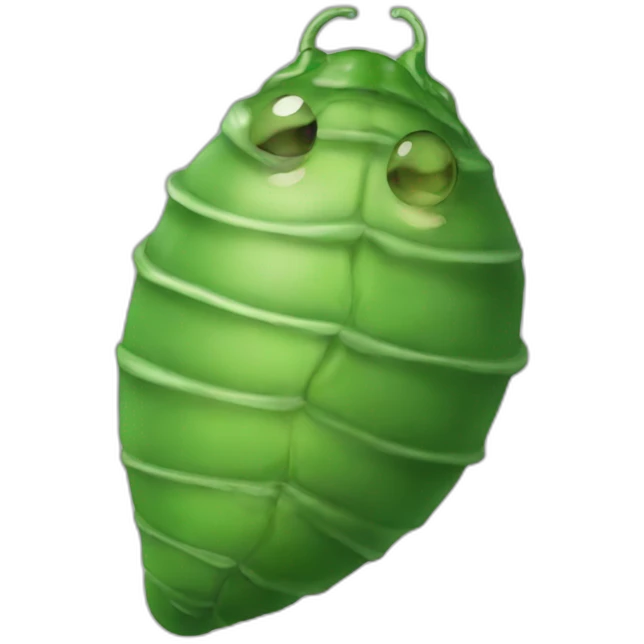 green pupa emoji
