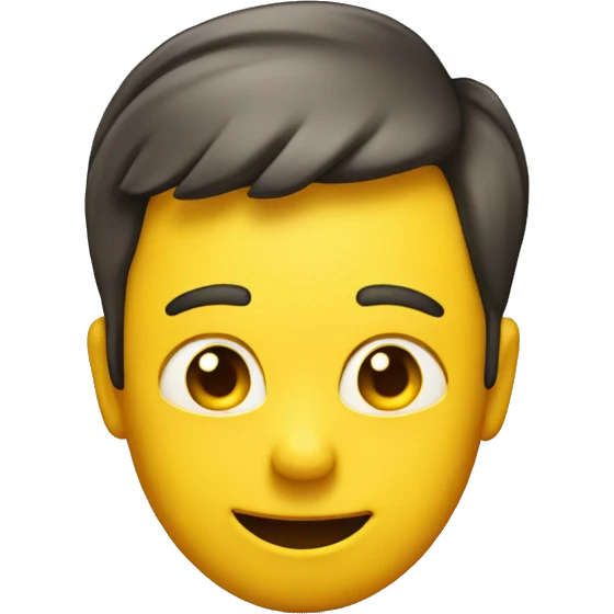 usual yellow emoji face (no body) with a flirty facial expression emoji
