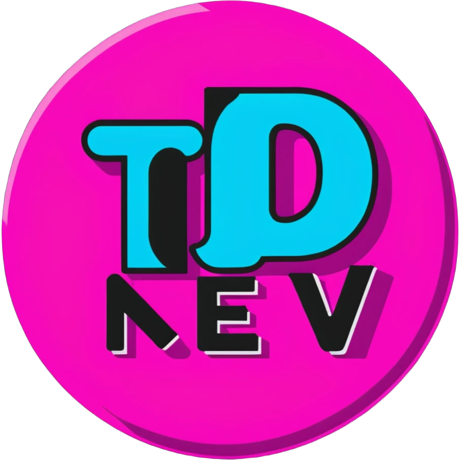 Minimalist sticker with white 'tt' letters on a black circle with cyan, magenta, and yellow dots below, NEW DROP text with street style influence emoji