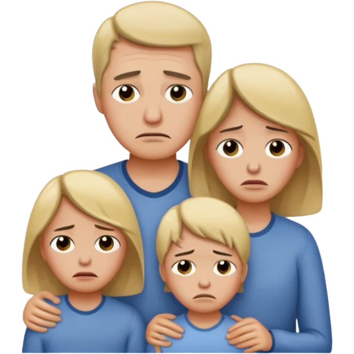 sad family  emoji