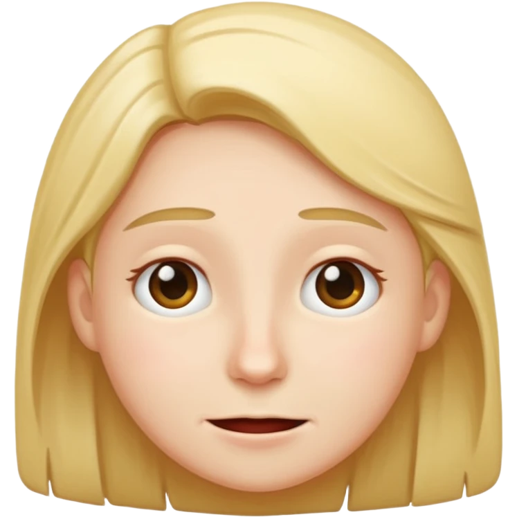 Tired but happy emoji