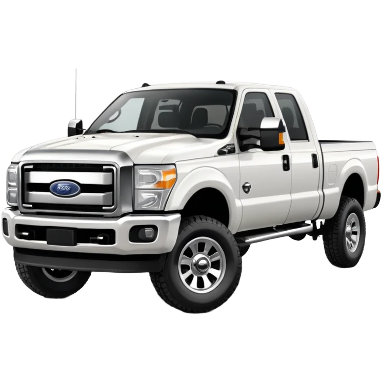 White Ford F250 Crew Cab emoji