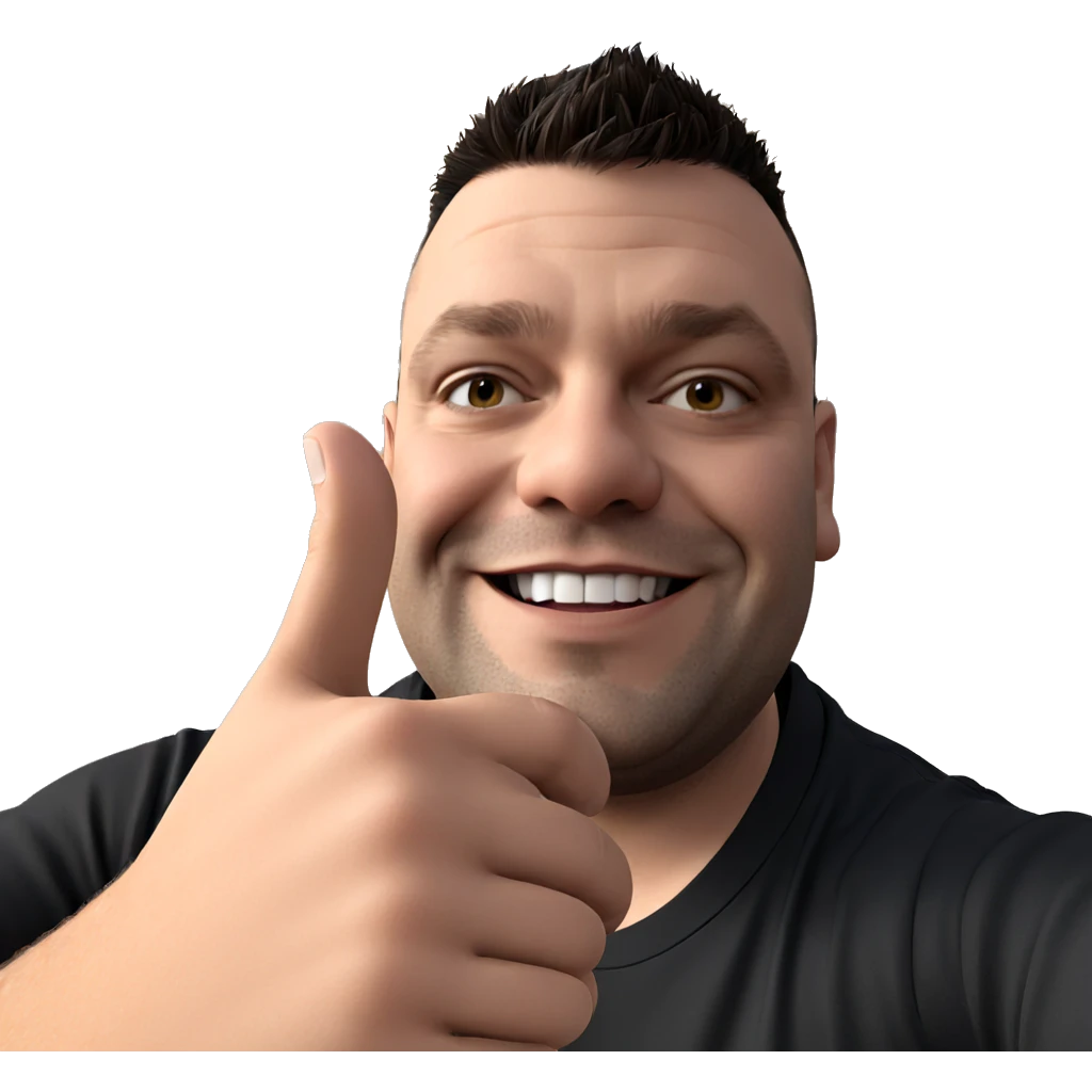 smiling boy in black shirt emoji