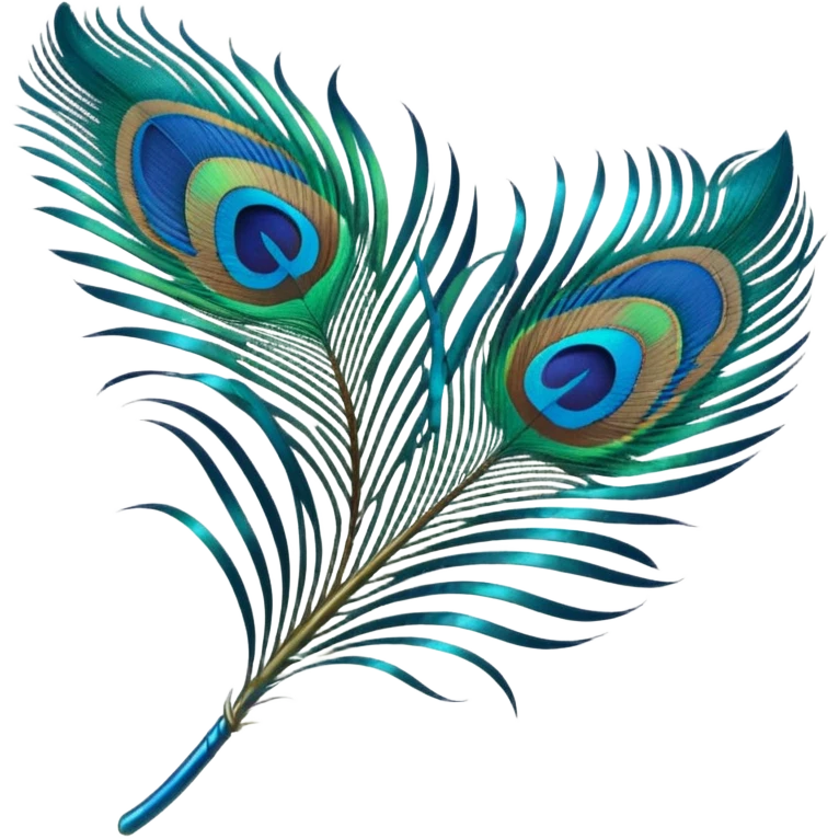 Peacock feather emoji