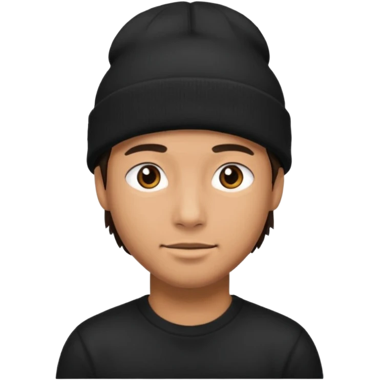 man with beenie emoji