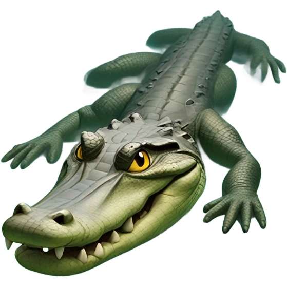 Alligator in swimming pool emoji