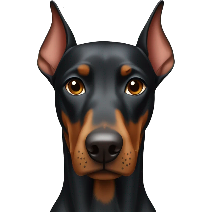 Doberman dog emoji