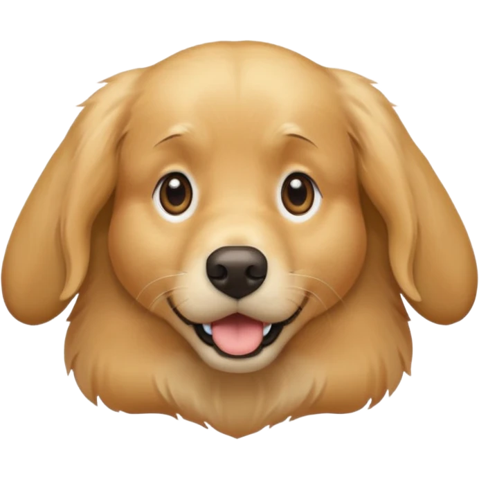 I want an emoji of a goldenretriever with this emoji 😱 emoji