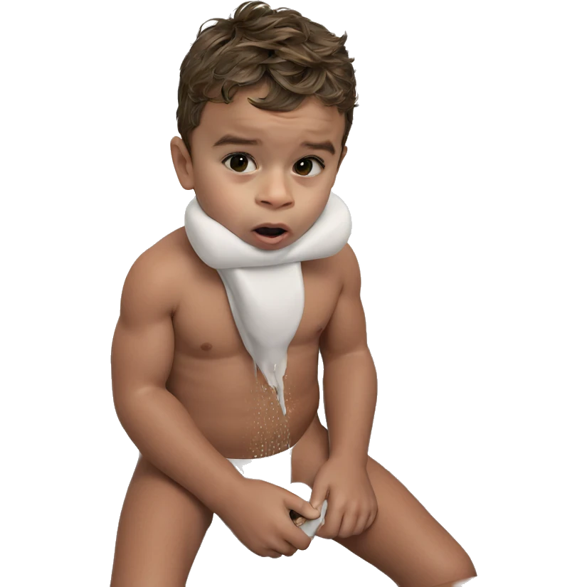 intimate bathroom moment with boy emoji