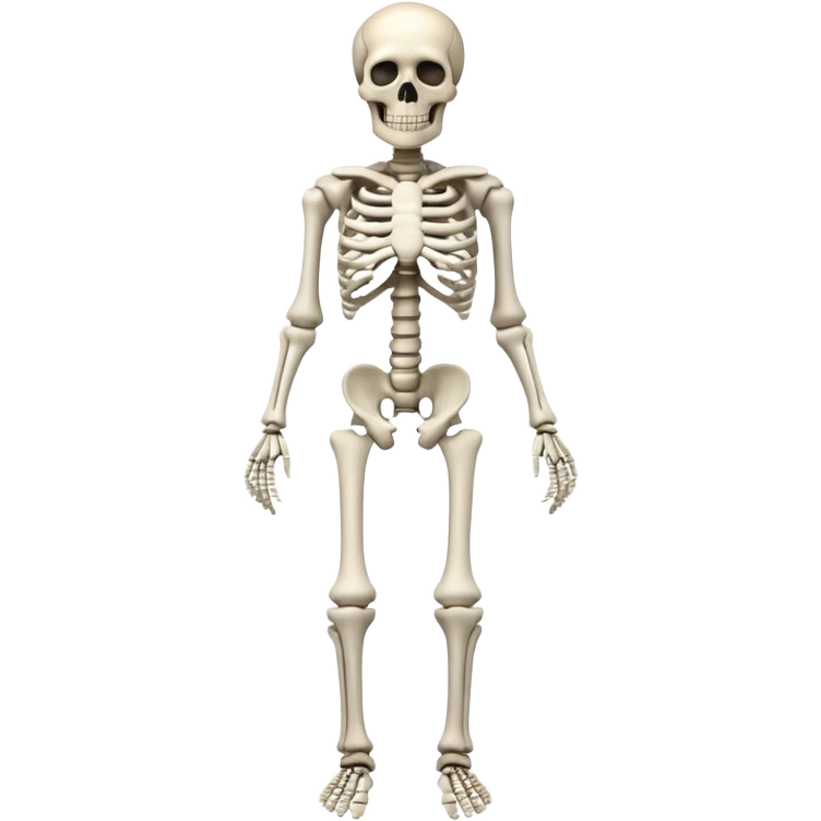 Create a full body human skeleton emoji emoji